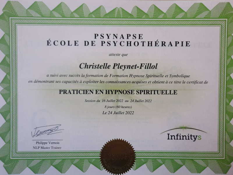 Praticien en hypnose spirituelle