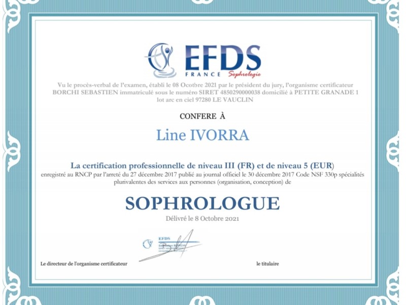 Sophrologue certifié